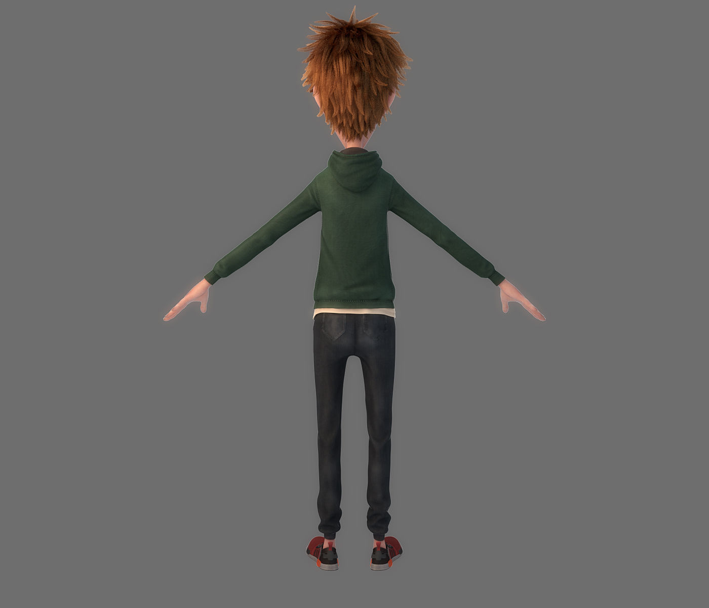 Cartoon Boy Rigged 3D model_9