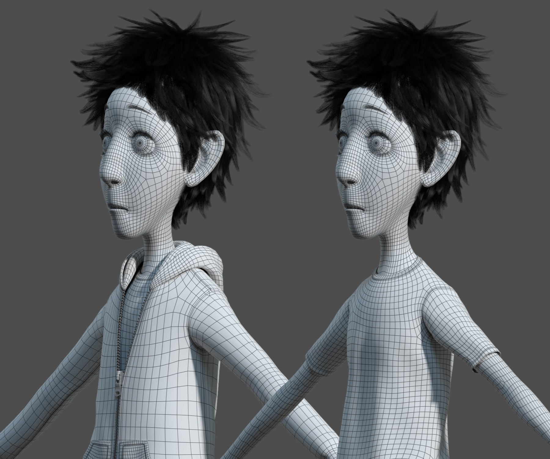 Cartoon Boy Rigged 3D model_16