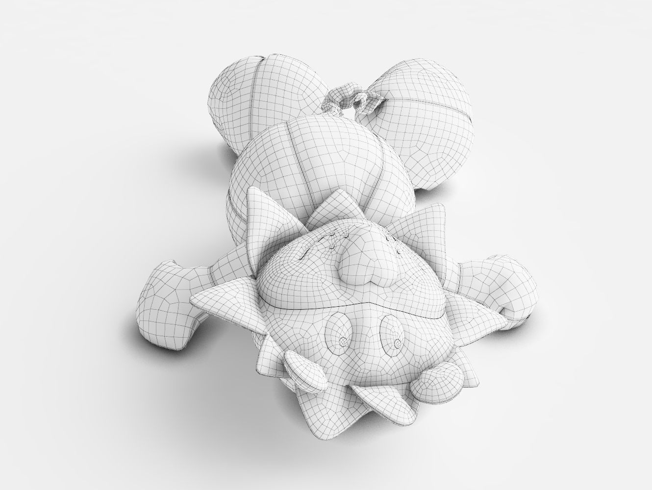 Toy Lion 3D model_17