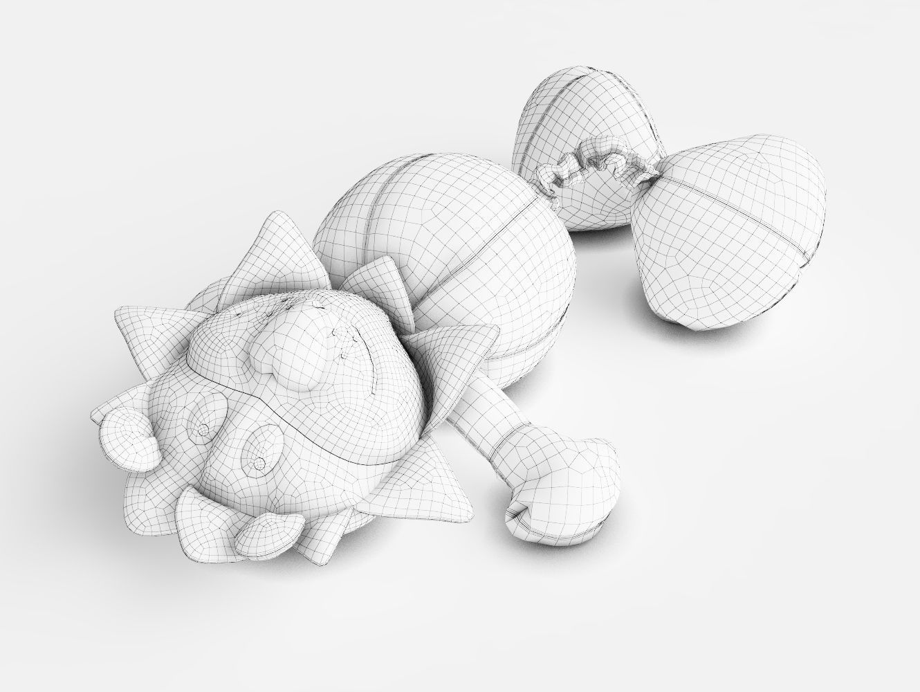 Toy Lion 3D model_19