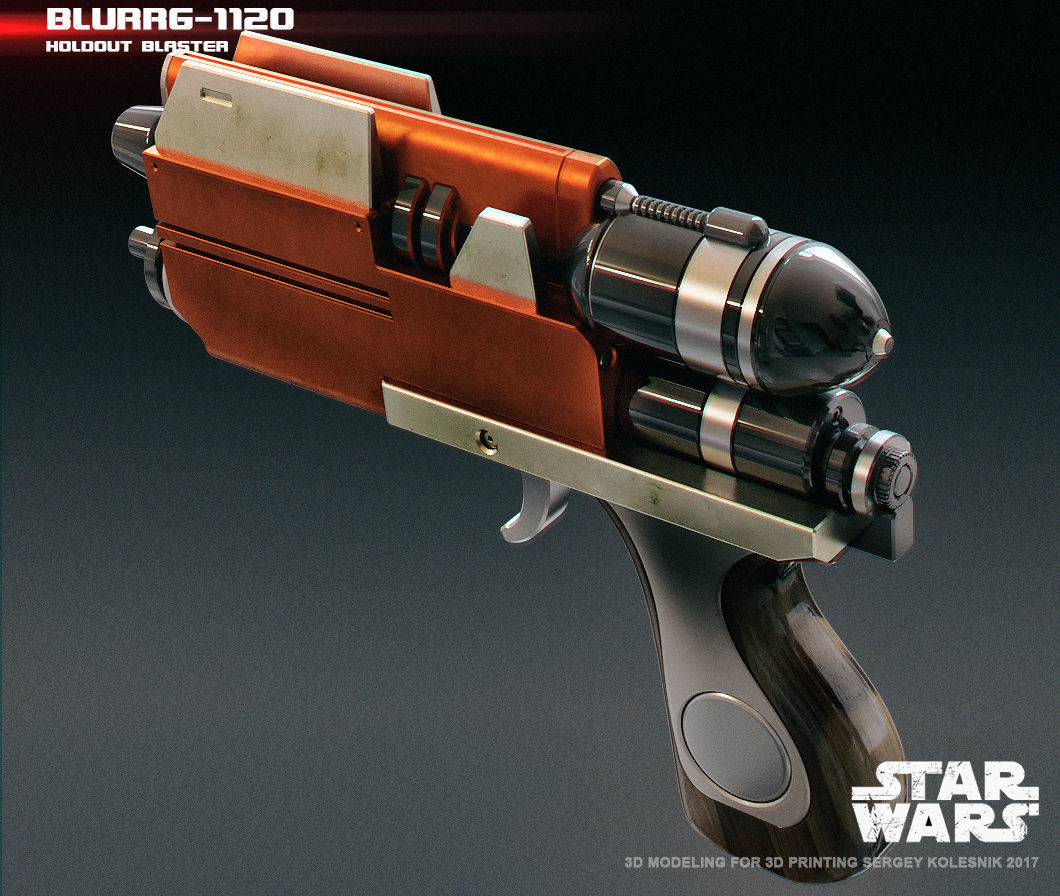 Blurrg-1120 holdout blaster 3D print model