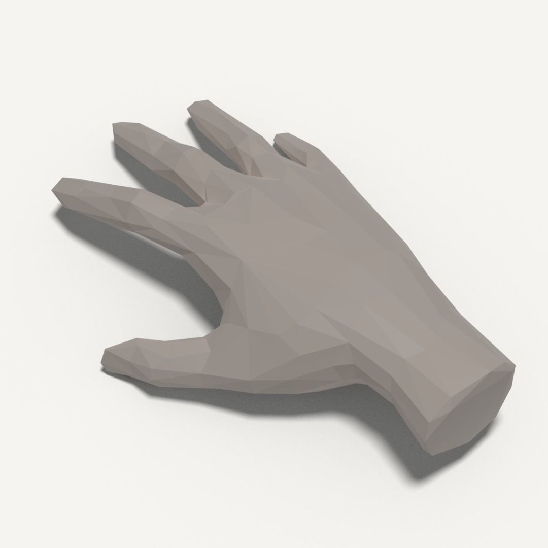 Hand low poly Low-poly 3D model_0