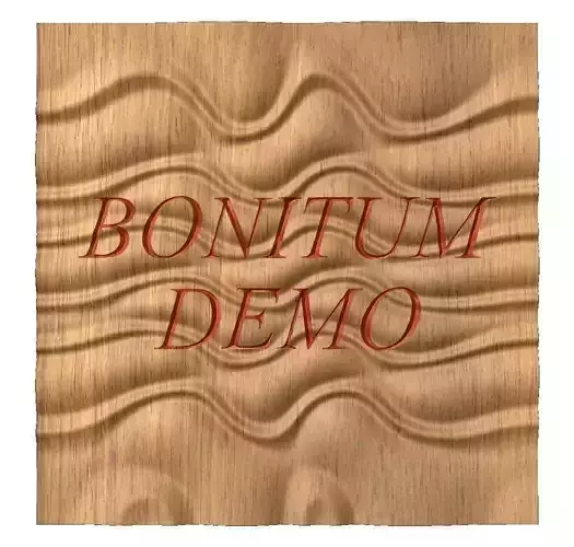 DEMO Tileable 3D Relief SB7 for CNC Free 3D model