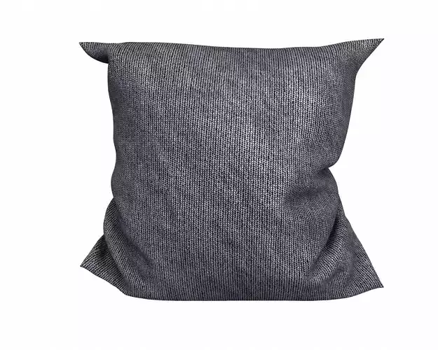 Dark Grey Pillow 3D model