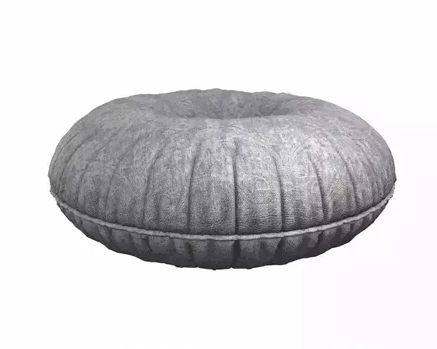 Buttoned Round Pillow