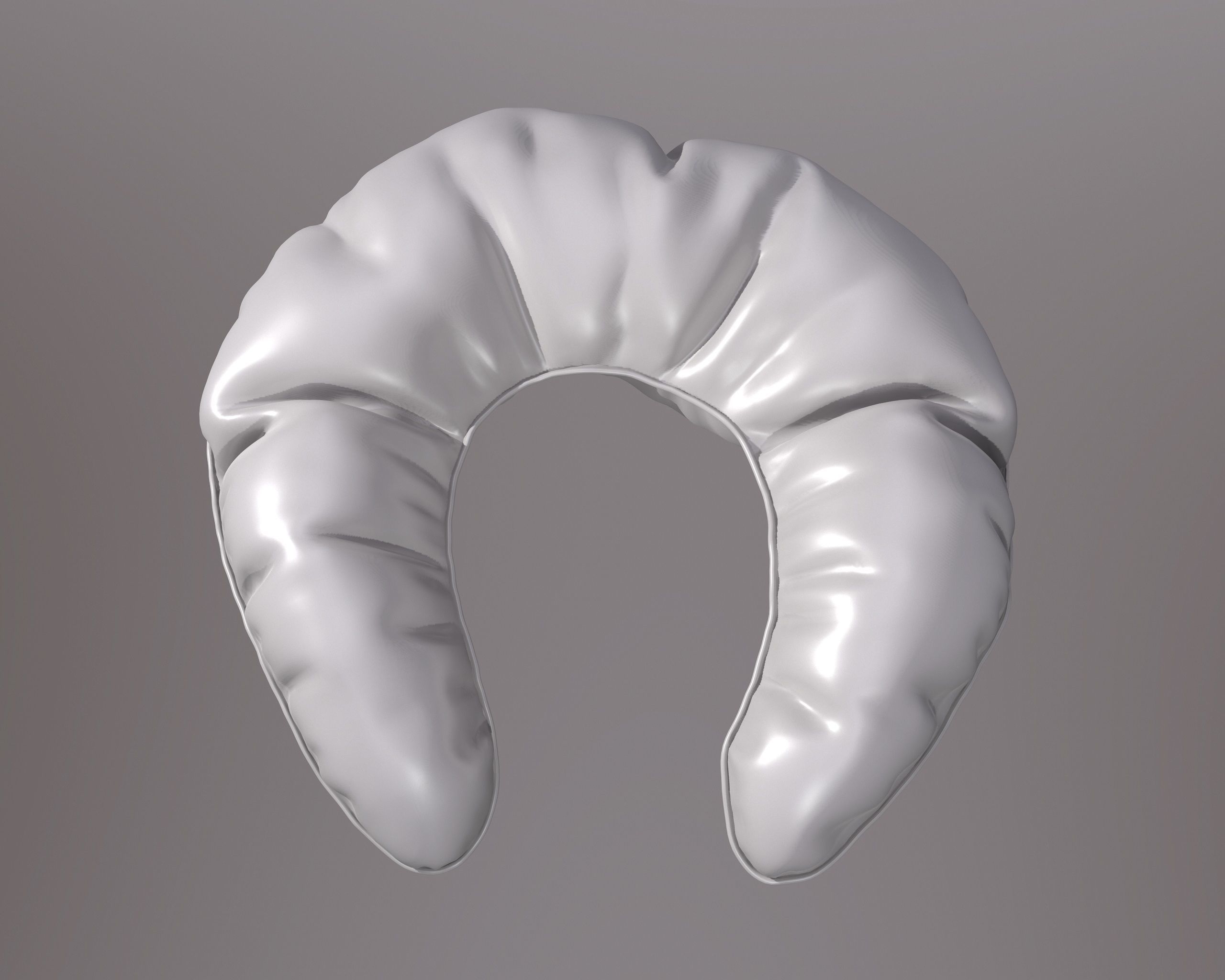 Neck Pillow - Triangles pattern 3D model_9