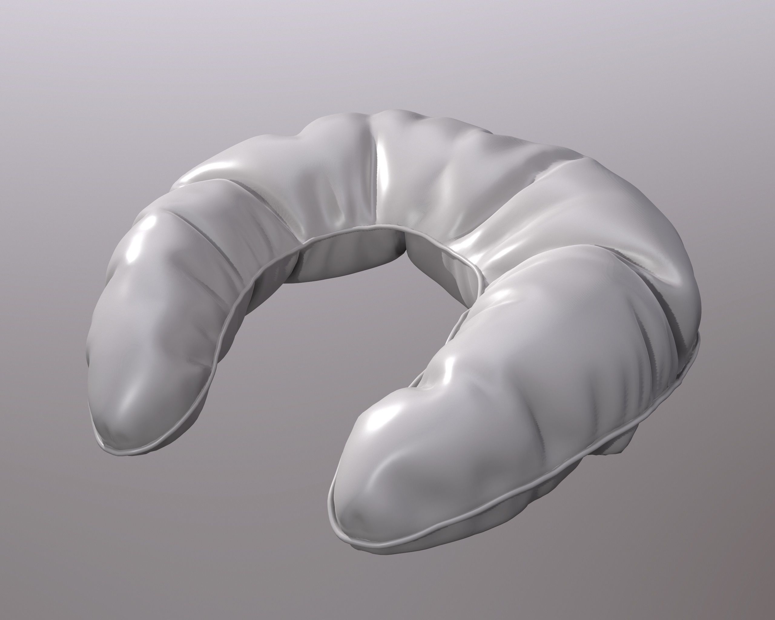 Neck Pillow - Triangles pattern 3D model_8