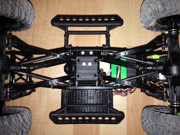 Axial SCX10 Lower Control Arm 121mm Honcho Jeep JKU wheelbase 3D print model_5