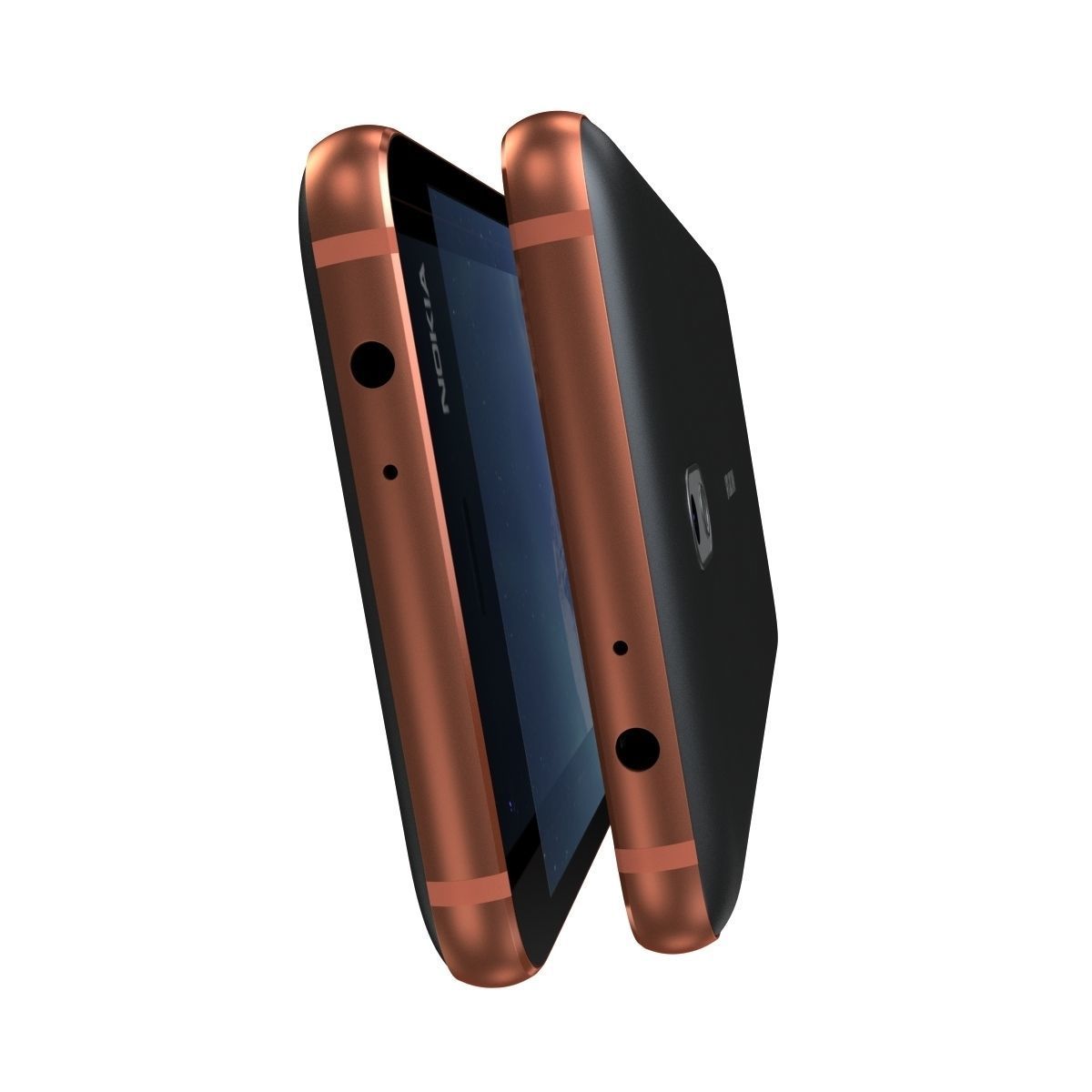 Nokia 2 Copper 3D model_8