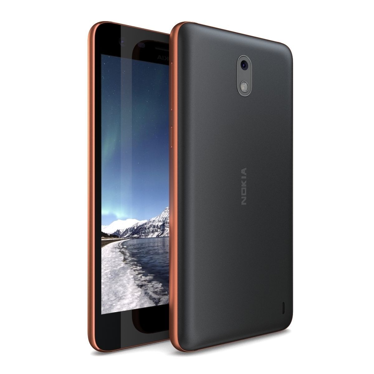 Nokia 2 Copper 3D model_2