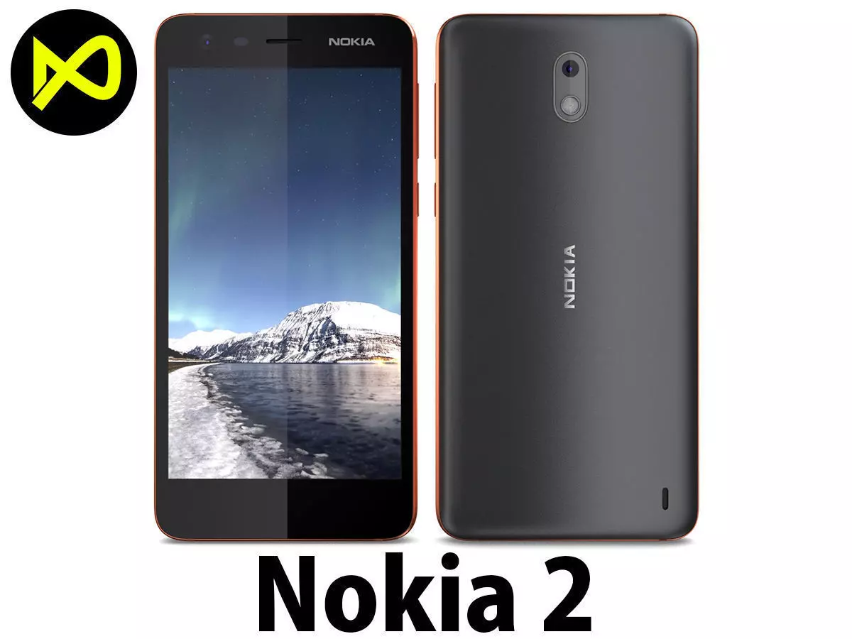 Nokia 2 Copper 3D model_0