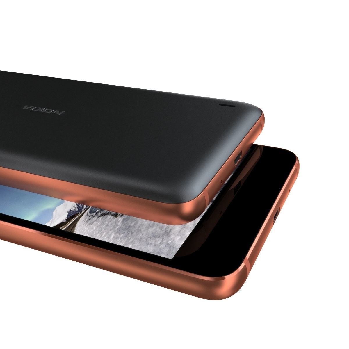 Nokia 2 Copper 3D model_7
