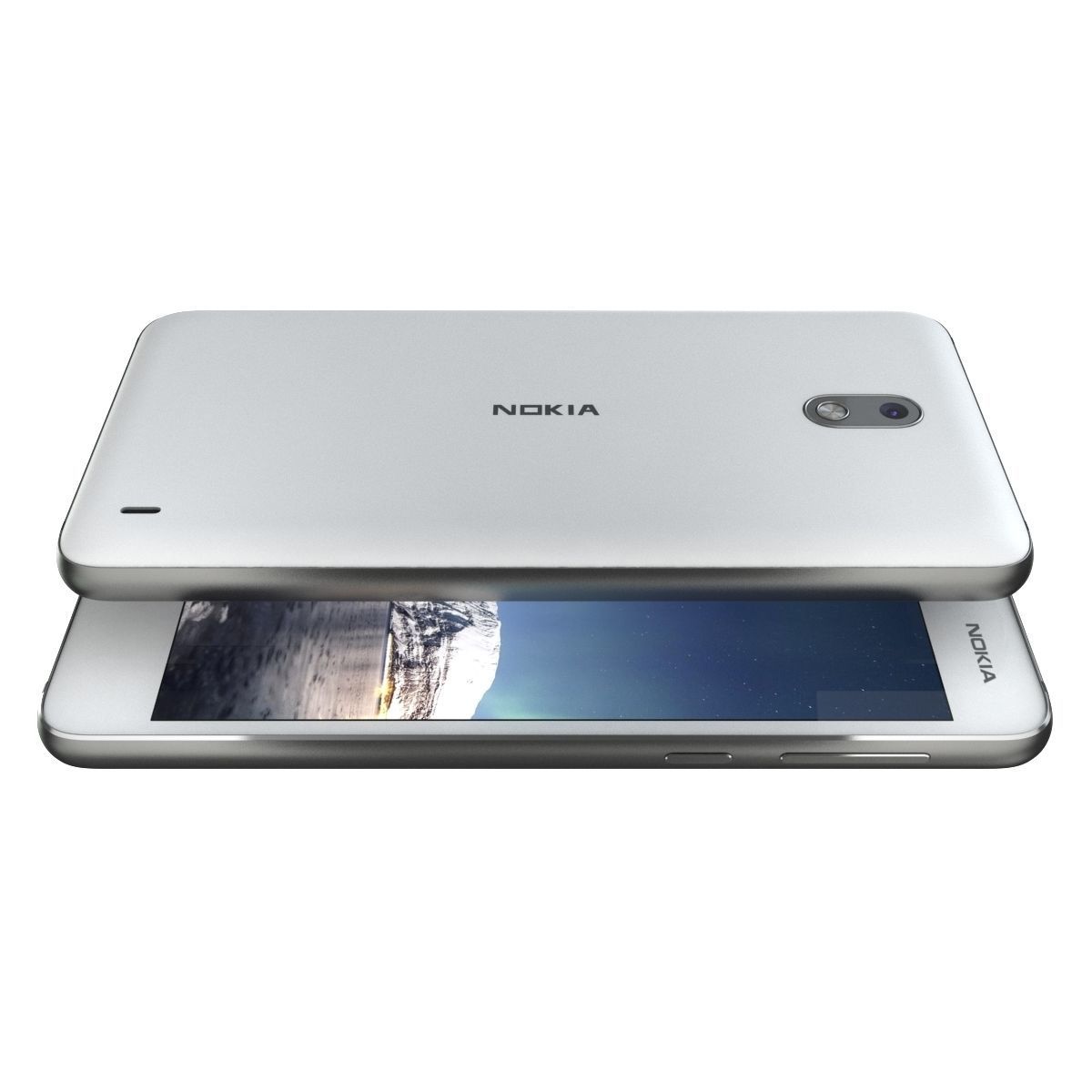 Nokia 2 White 3D model_3