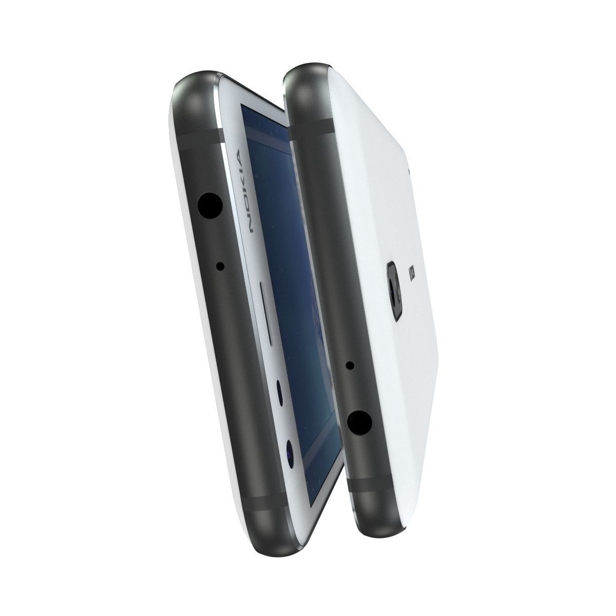 Nokia 2 White 3D model_7