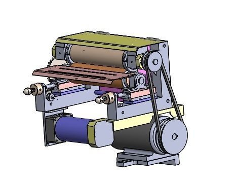 Grinding and polishing machine 3D model_5