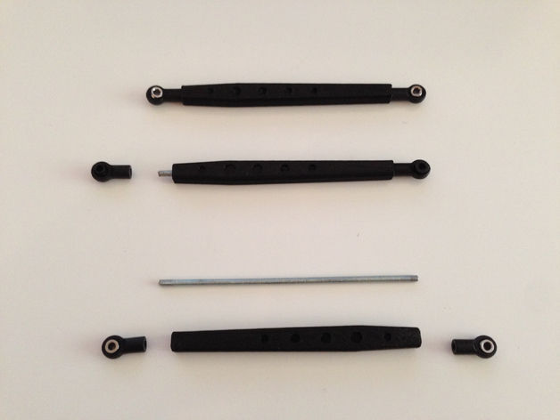 Axial SCX10 Lower Control Arm 114mm Dingo Jeep G6 wheelbase 3D 3D print model_1