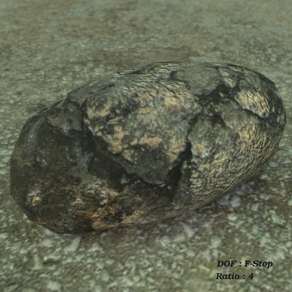 Rock 1b Free low-poly 3D model_0