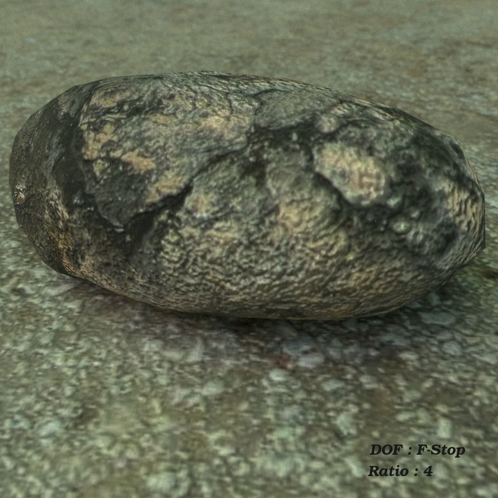 Rock 1b Free low-poly 3D model_1