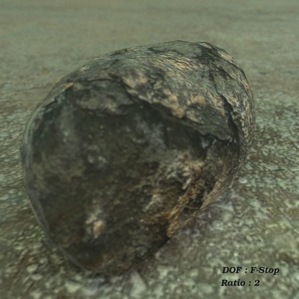 Rock 1b Free low-poly 3D model_3
