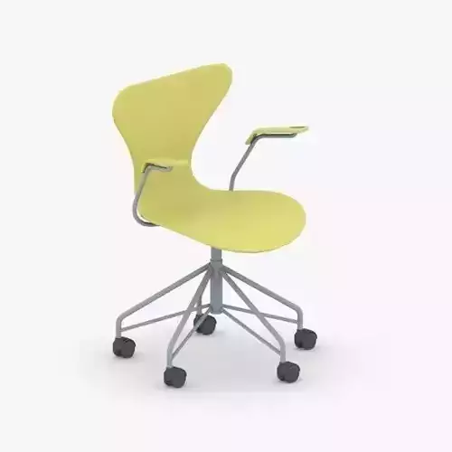 0144 - Office Chair Low-poly 3D model