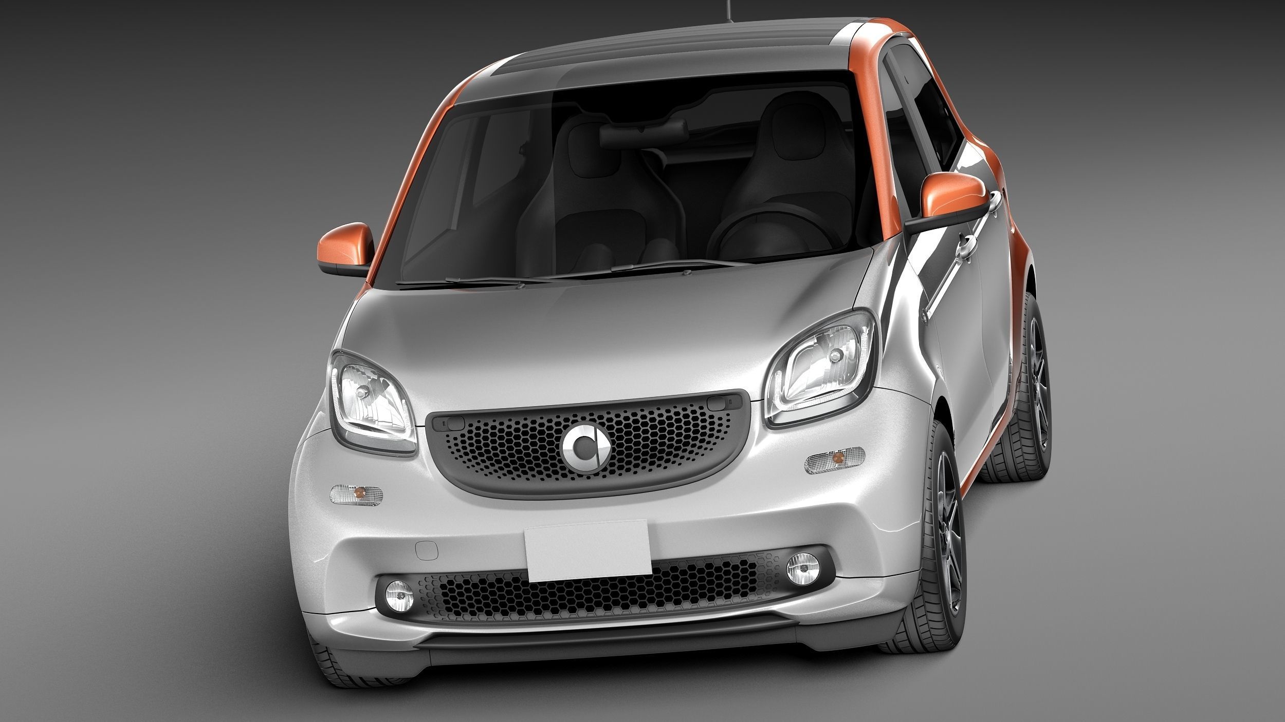 Smart ForFour 2015 3D model_1