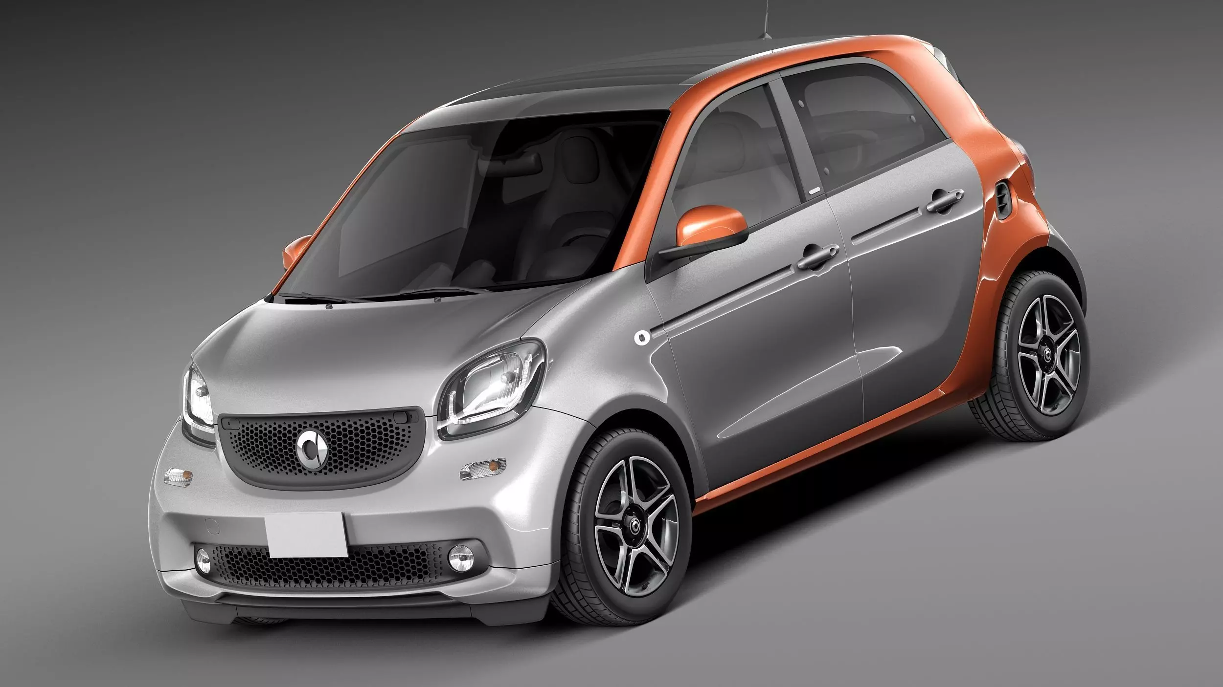 Smart ForFour 2015 3D model_0