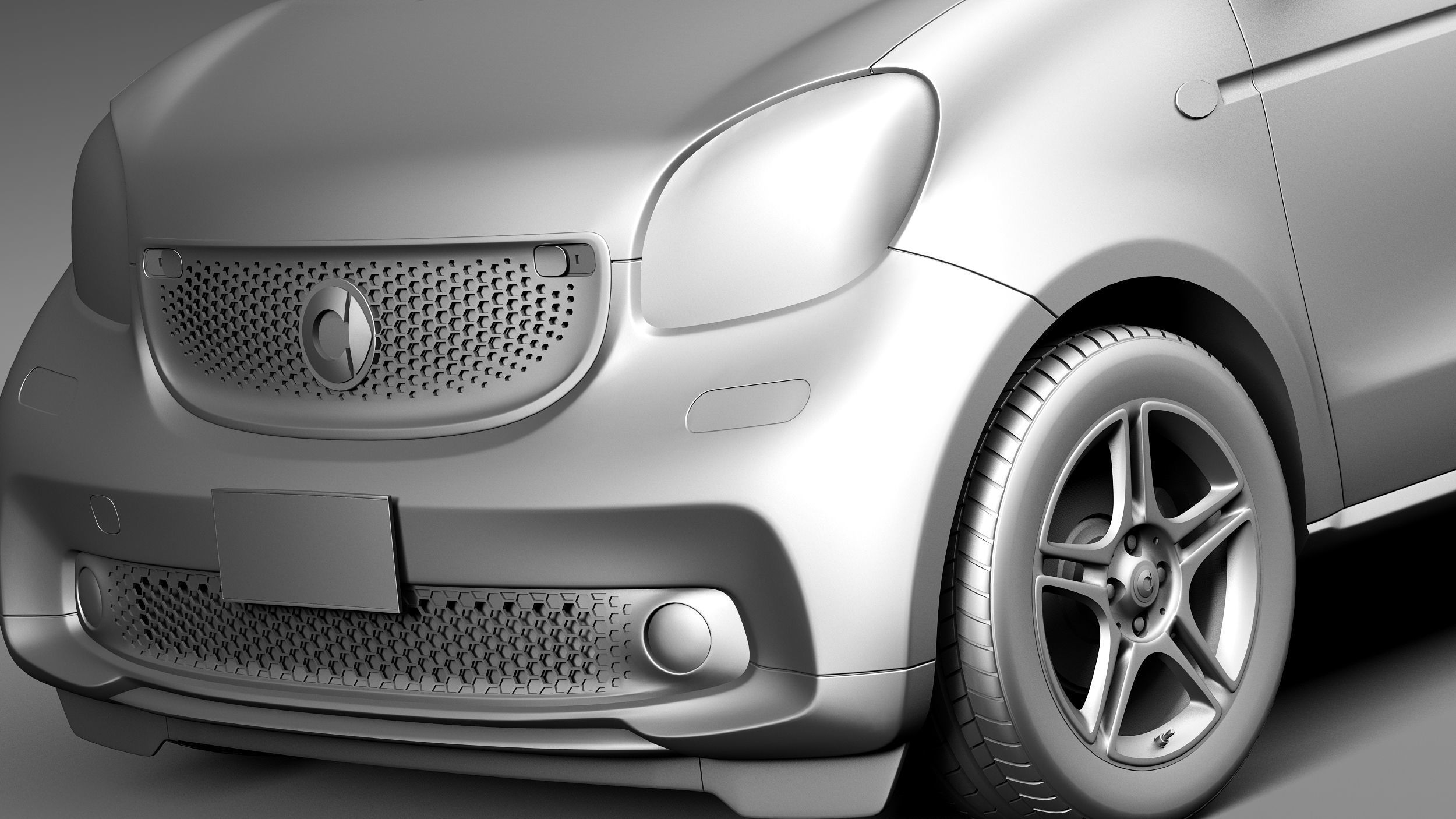 Smart ForFour 2015 3D model_10