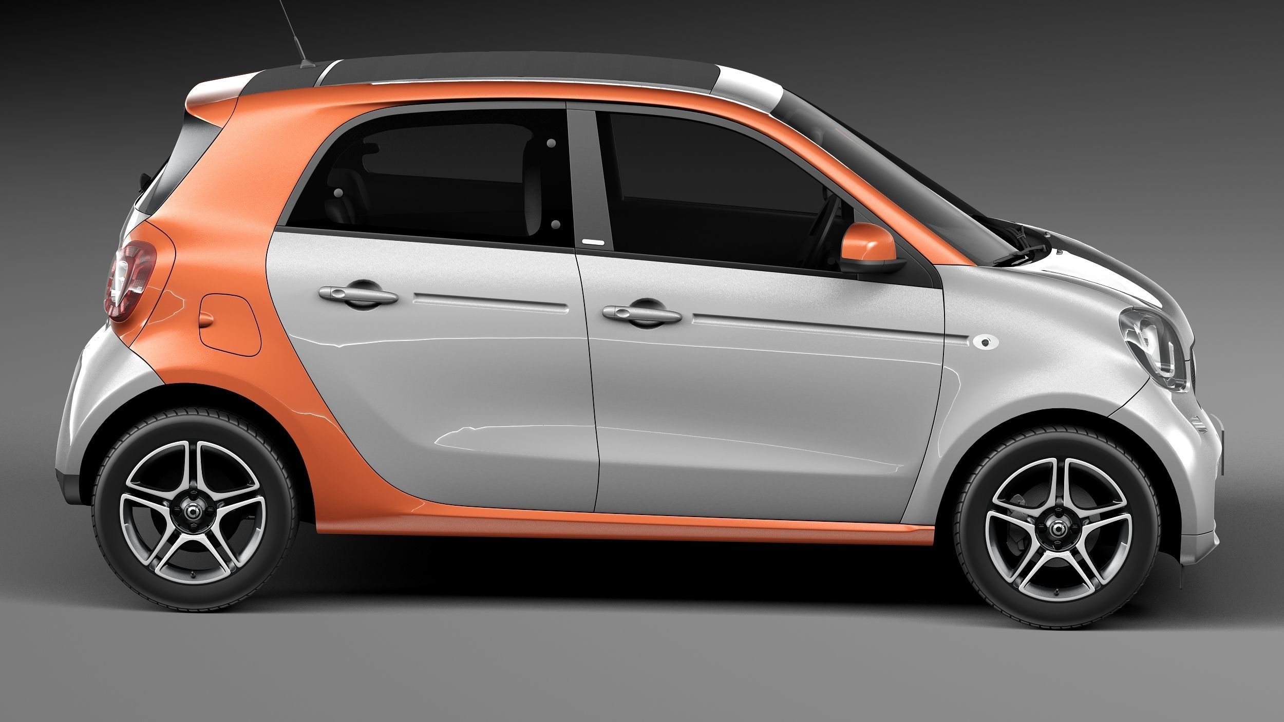 Smart ForFour 2015 3D model_6