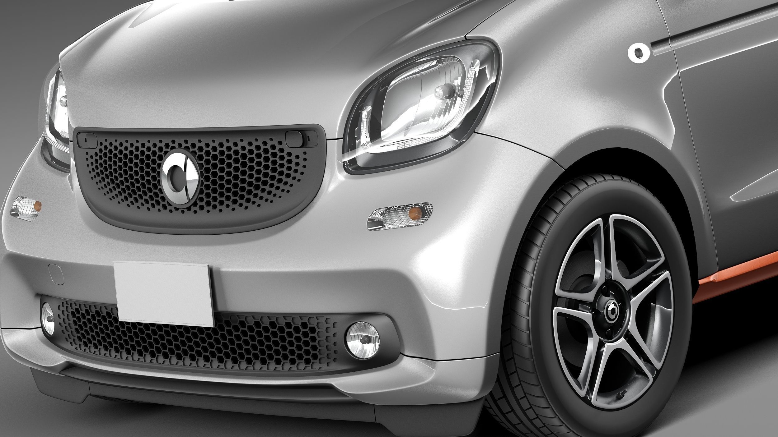 Smart ForFour 2015 3D model_2
