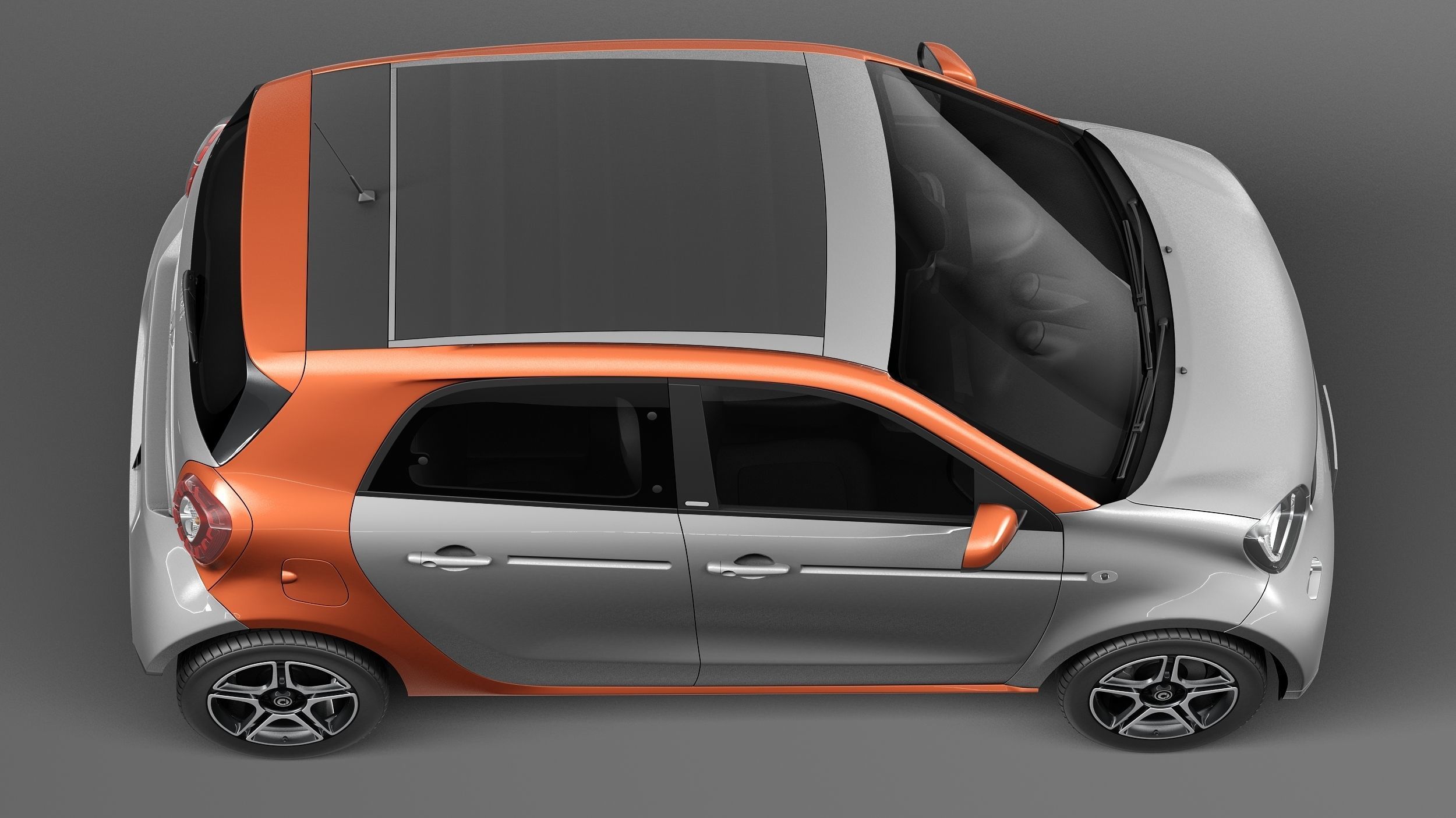 Smart ForFour 2015 3D model_7