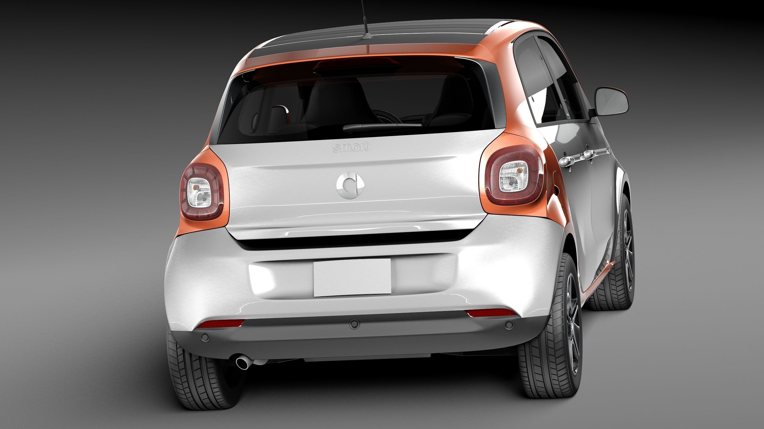 Smart ForFour 2015 3D model_5