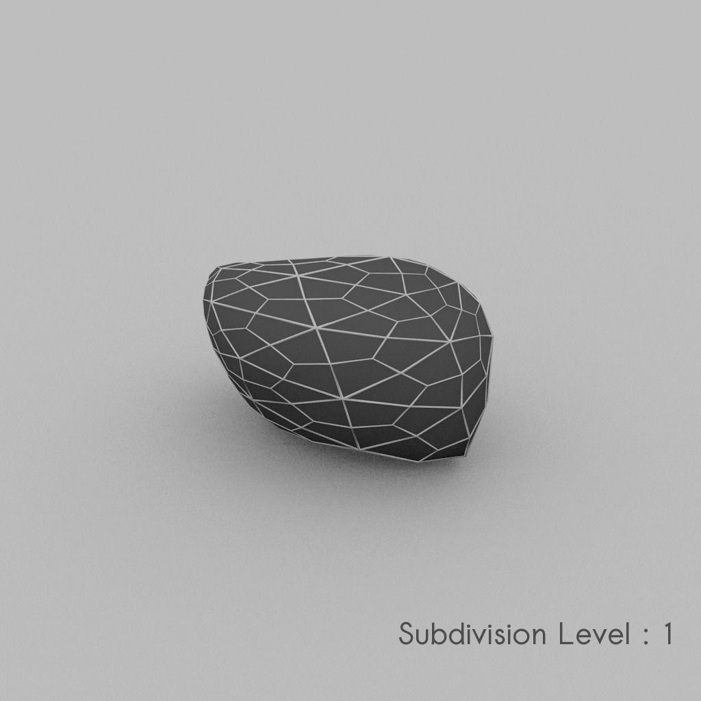 Rock 1c Free low-poly 3D model_8