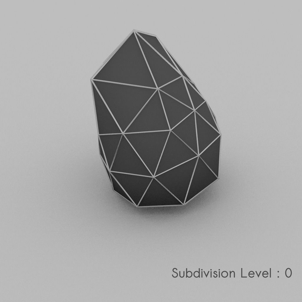Rock 1d Free low-poly 3D model_5