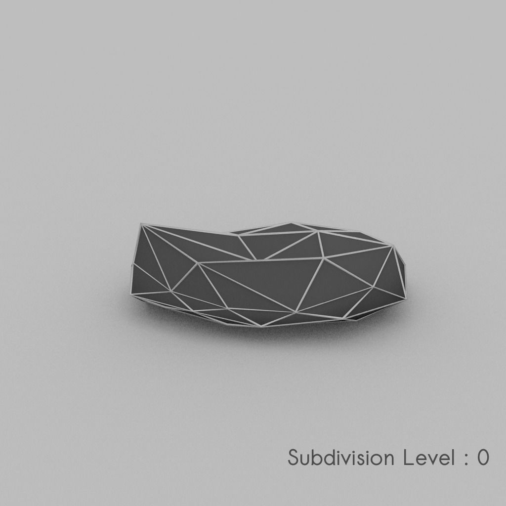 Rock 1e Free low-poly 3D model_4