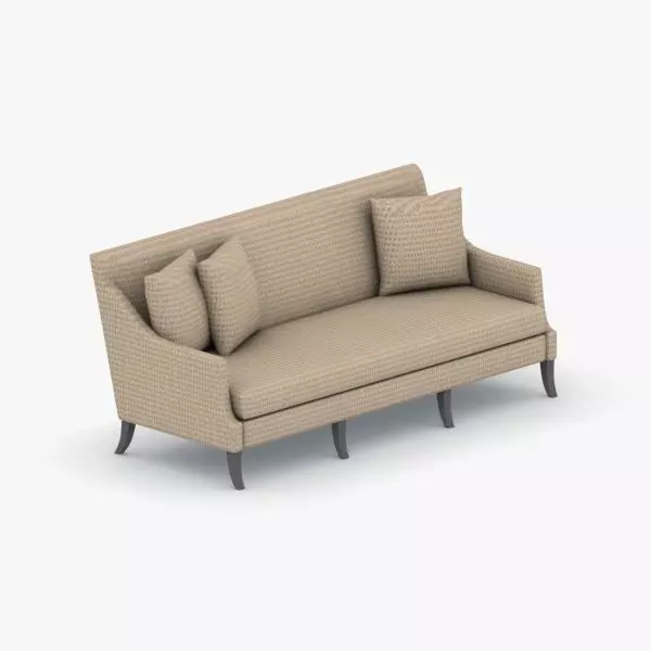 0153 - Sofa Low-poly 3D model_0