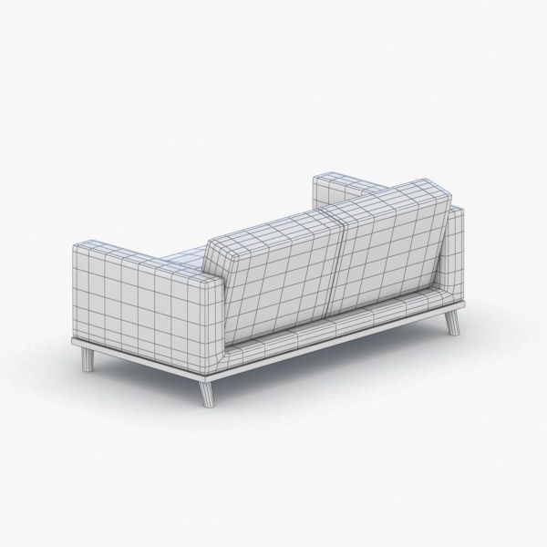 0160 - Sofa Low-poly 3D model_4