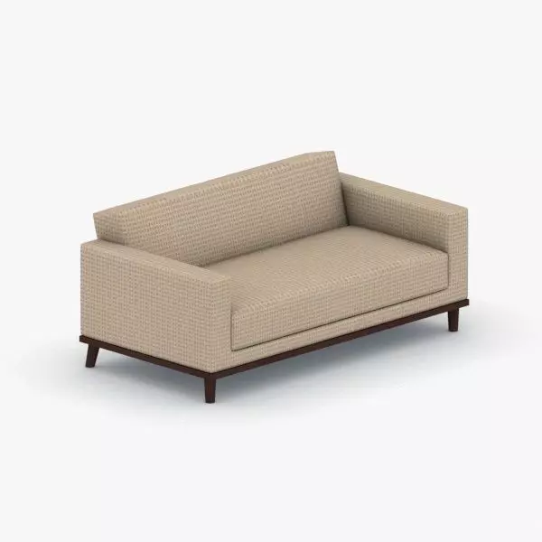 0160 - Sofa Low-poly 3D model_0