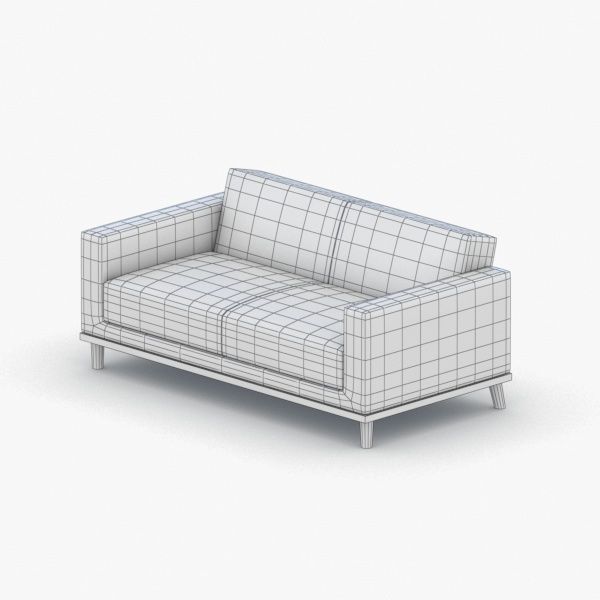 0160 - Sofa Low-poly 3D model_2