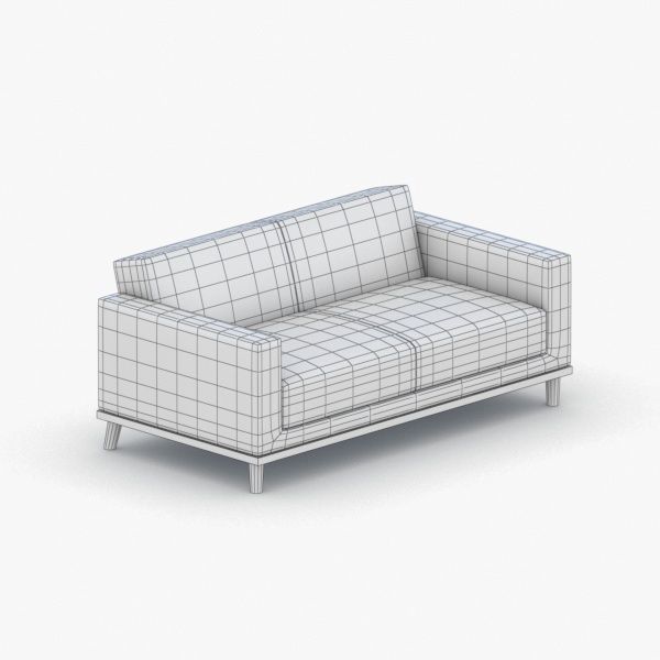 0160 - Sofa Low-poly 3D model_1