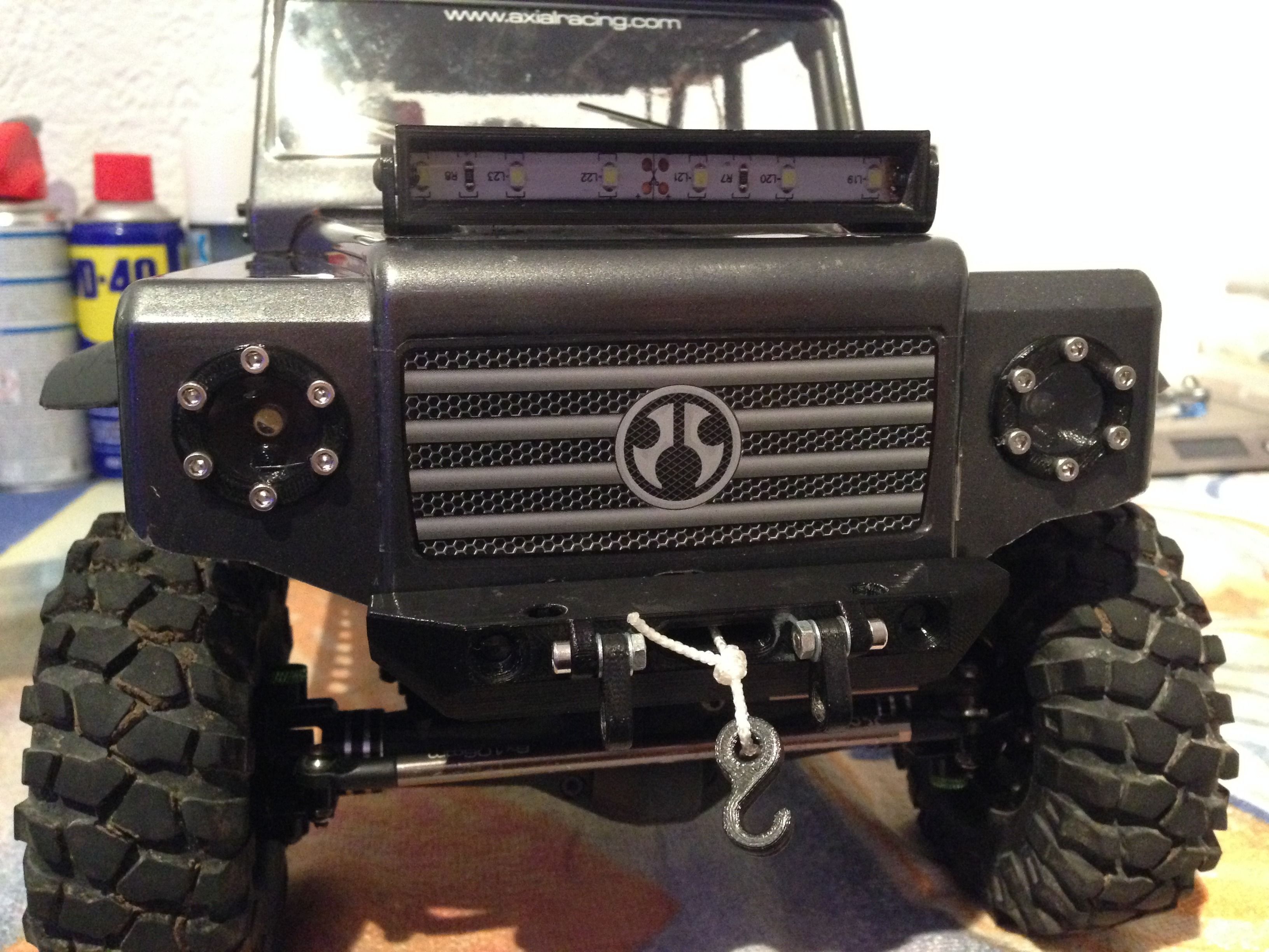 Axial SCX10 Scale Front Light Buckets 3D print model_1