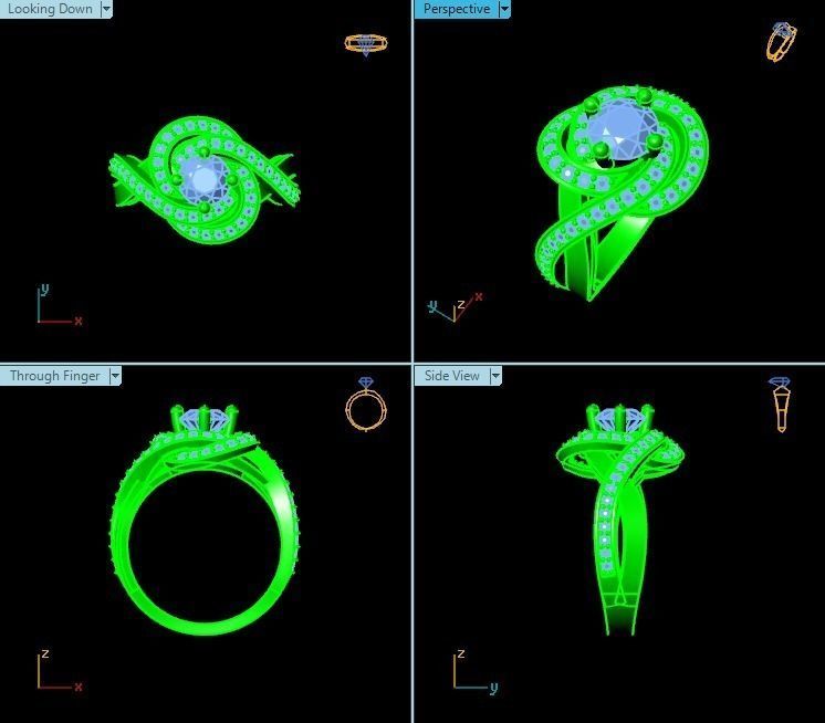 Ring T00373 3D print model_2