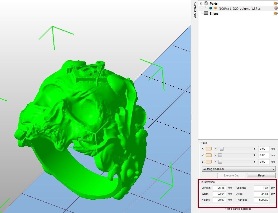 Classical Masonic ring with a skull 3d model for 3d printing 3D print model_10