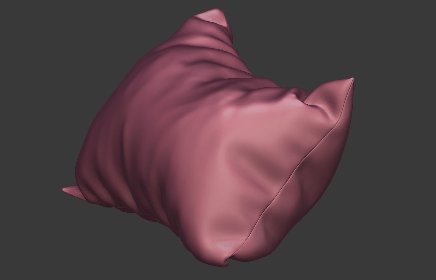 Pillow Set with flowers 3D model_27