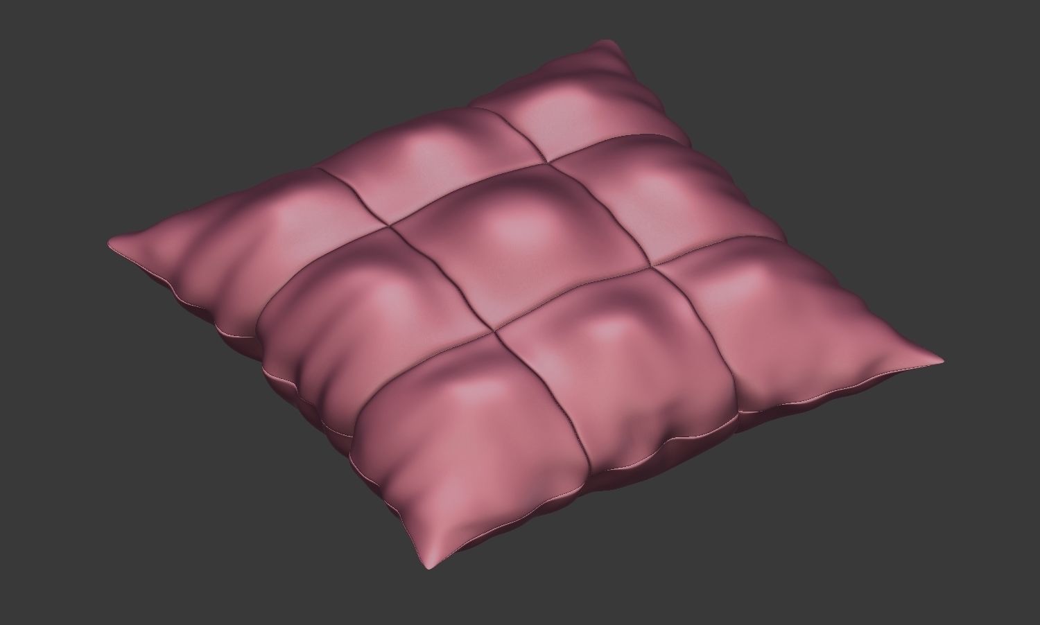 Pillow Set with flowers 3D model_16