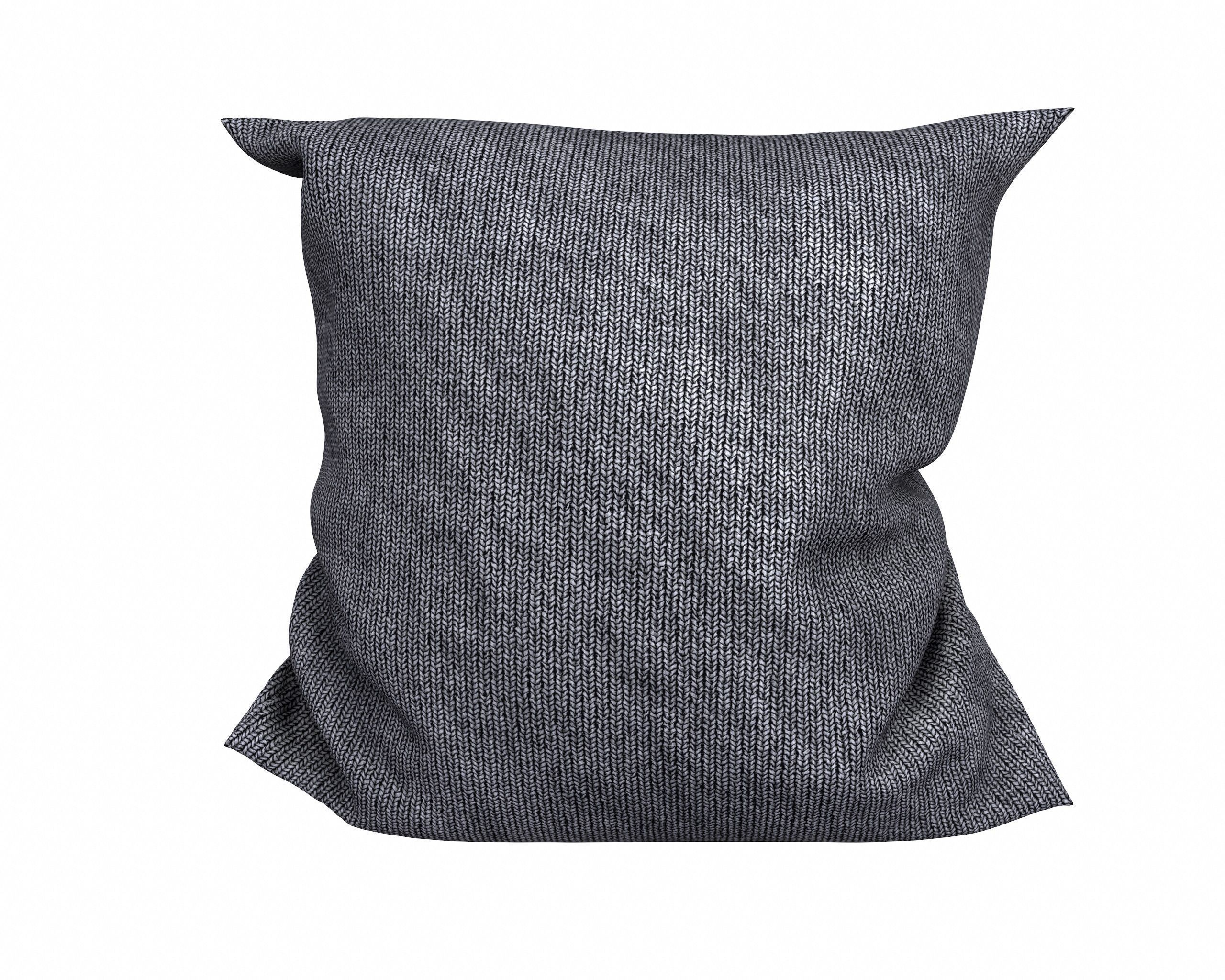 Pillow Set with flowers 3D model_12