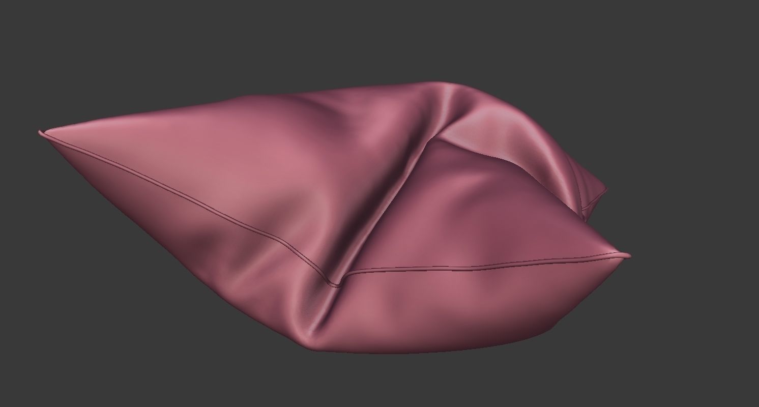 Pillow Set with flowers 3D model_30