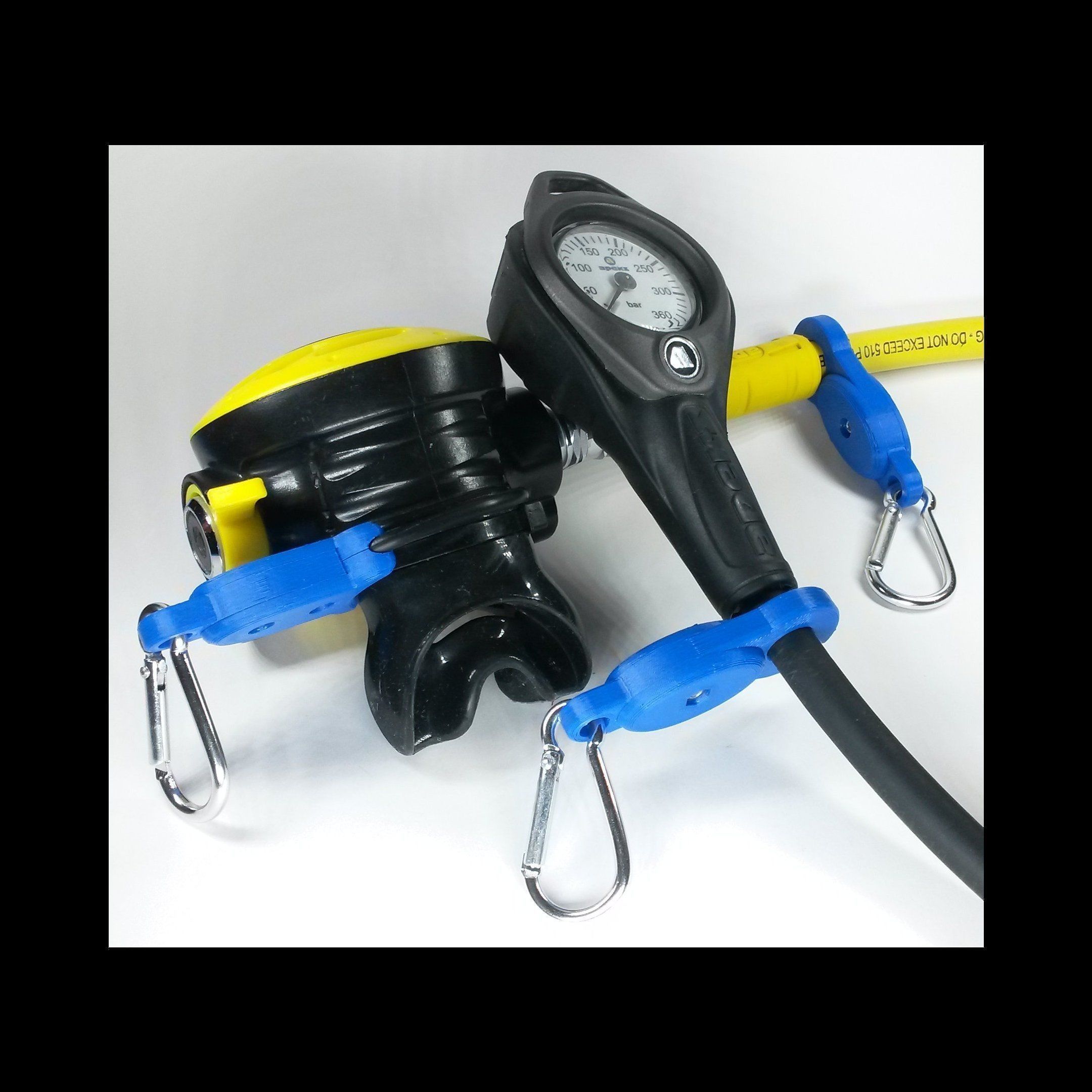 SCUBA - COMPLEX - LP Hose Clip 3D print model_5