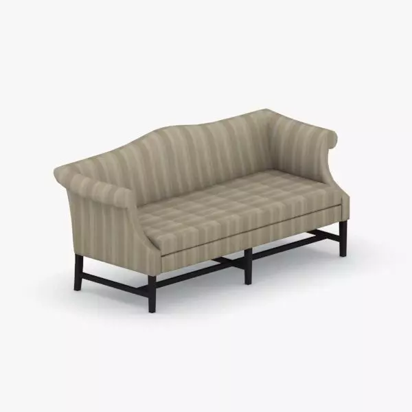 0199 - Sofa Low-poly 3D model_0