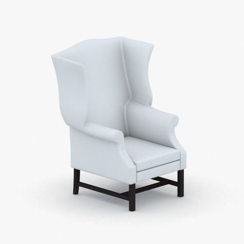 0200 - Armchair Low-poly 3D model