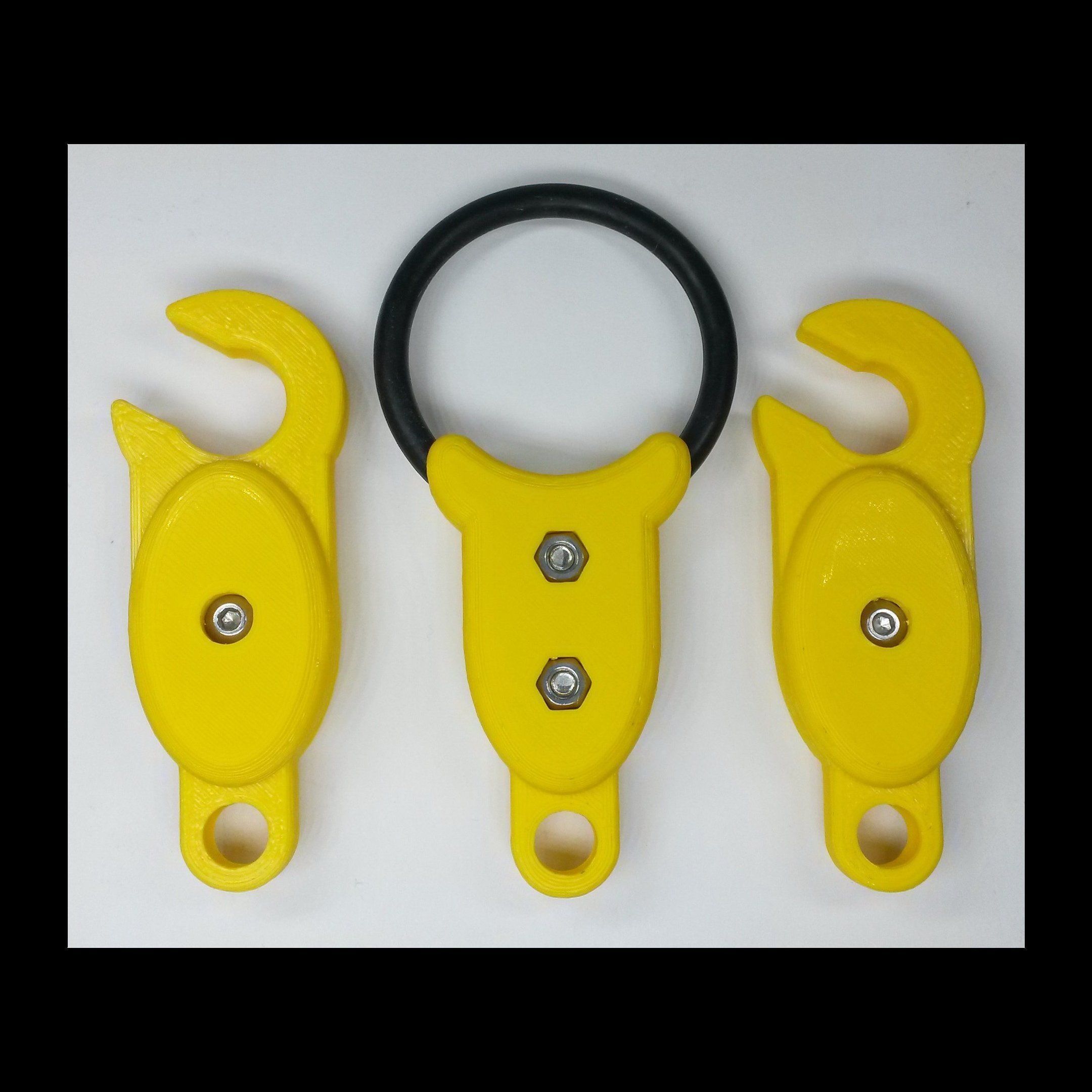 SCUBA - COMPLEX - HP Hose Clip 3D print model_8